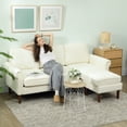 thumbnail image 2 of HOMCOM Canapé Sectionnel Modulable avec Méridienne Modulable Pieds en Bois, 2 of 10