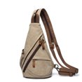 thumbnail image 1 of KL928 Canvas Sling Bag Sling Backpack for Men Women Crossbody Shoulder Bag Small Backpack, 1 of 1