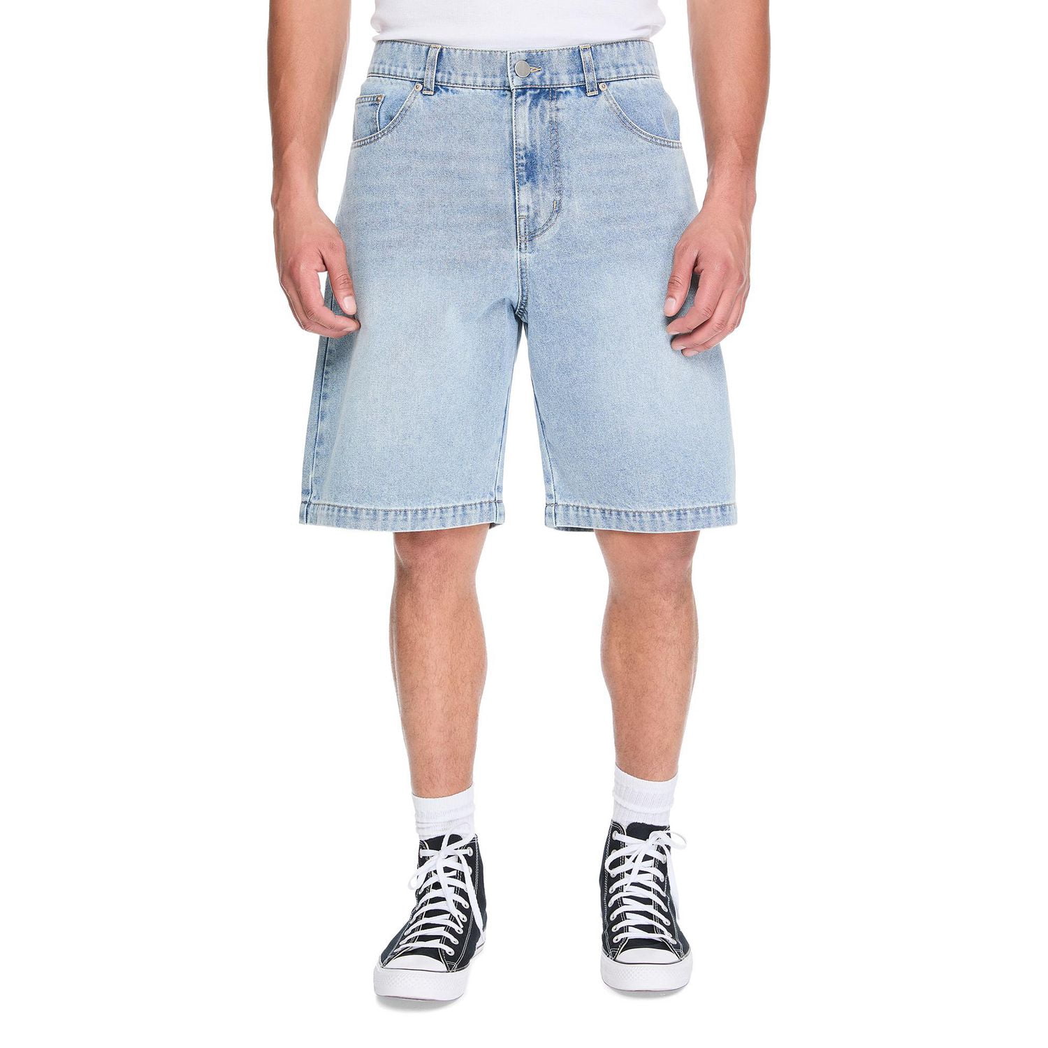Short ample en denim No Boundaries pour hommes