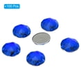 thumbnail image 3 of Unique Bargains 25mm Flat Back Round Acrylic Rhinestones, 100 Pack Plastic Circle Gems for Jewelry Making Costume, Blue, 3 of 6