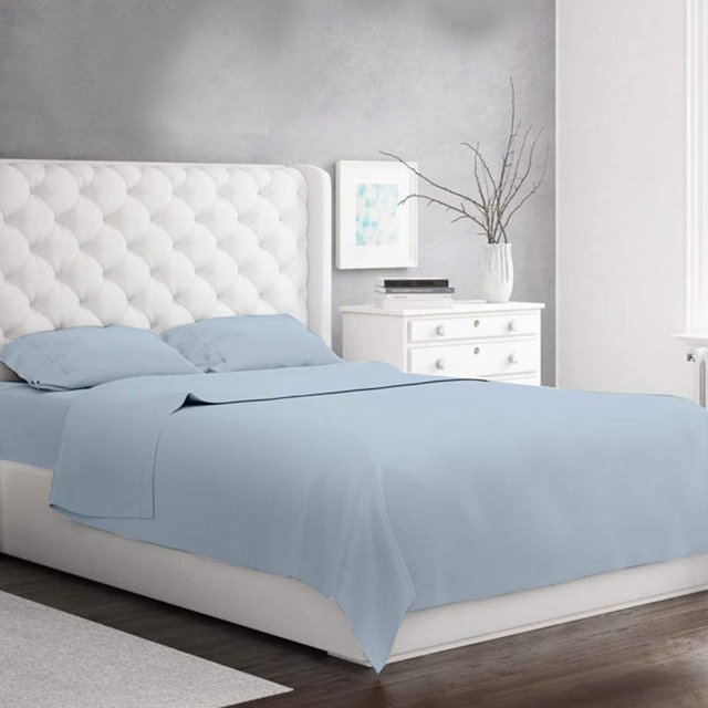 500 Thread Count 4 Piece Quality Sheet Set 21 Inch Deep Pocket 100% Egyptian Cotton Solid Pattern