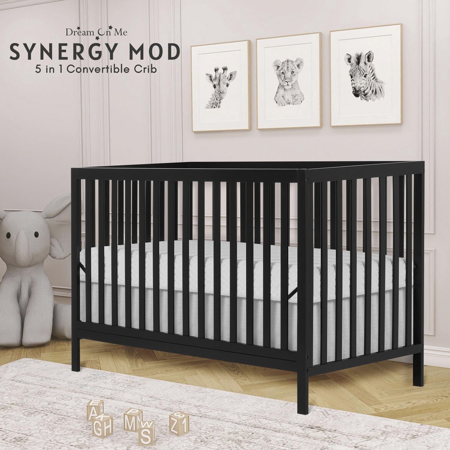 Berceau Dream On Me Synergy MOD, fabriqué en bois de pin durable de Nouvelle-Zélande