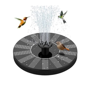 Garden Fountain, Outdoor Bird Bath Solar Fountain Pump, Glass Covered for Enhanced Efficiency, Solar Powered Water Feature, Add Life to Your Garden, Pool, or Fish Tank
