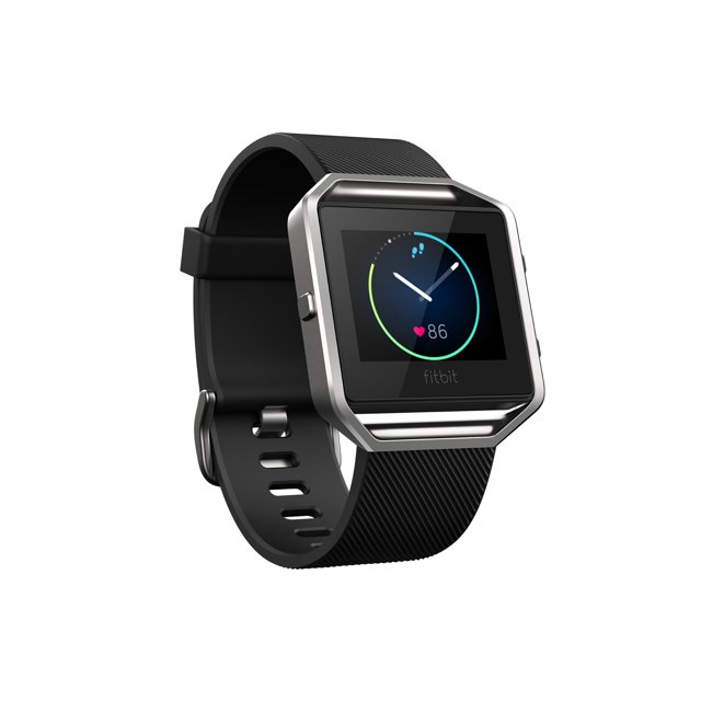 Fitbit Montre de Fitness Blaze, Noire, Argentée, Petite