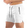 thumbnail image 1 of Mens Solid Color Swim Trunks Quick Dry Beachwear Sports Running Swim Board Shorts Mesh Lining, 1 of 4