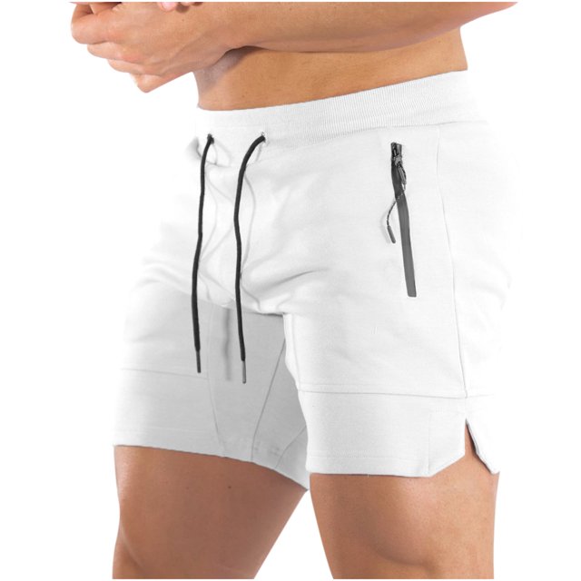 Mens Solid Color Swim Trunks Quick Dry Beachwear Sports Running Swim Board Shorts Mesh Lining