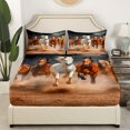 thumbnail image 2 of Erosebridal Ensemble de Draps-Housse Cheval de Course Jumeau, Literie 3D Animal Taille Jumeau, Décor Rustique de Ferme, 2 Pcs (Sans Drap Plat), 2 of 6