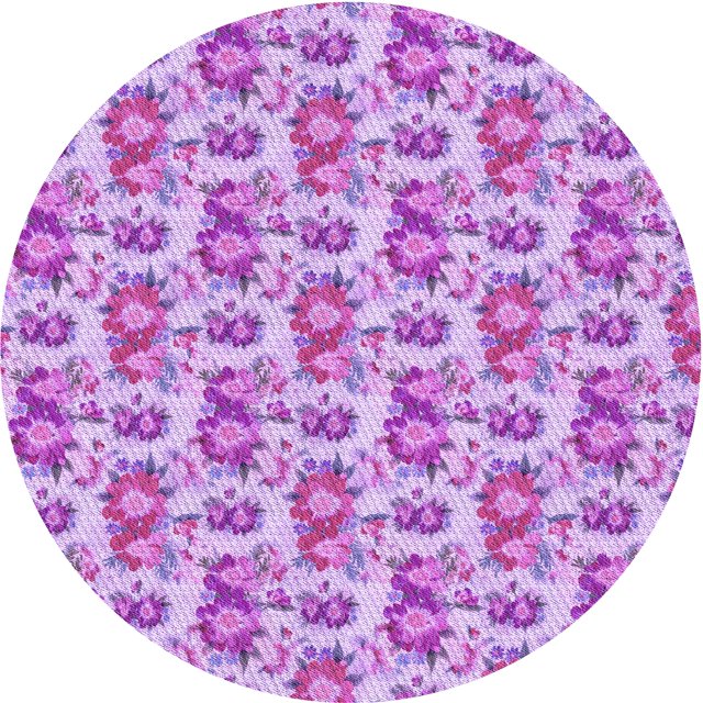 Ahgly Company Tapis Rond Lavable en Machine Intérieur Transitionnel Violet Cramoisi, 7 Pieds Rond