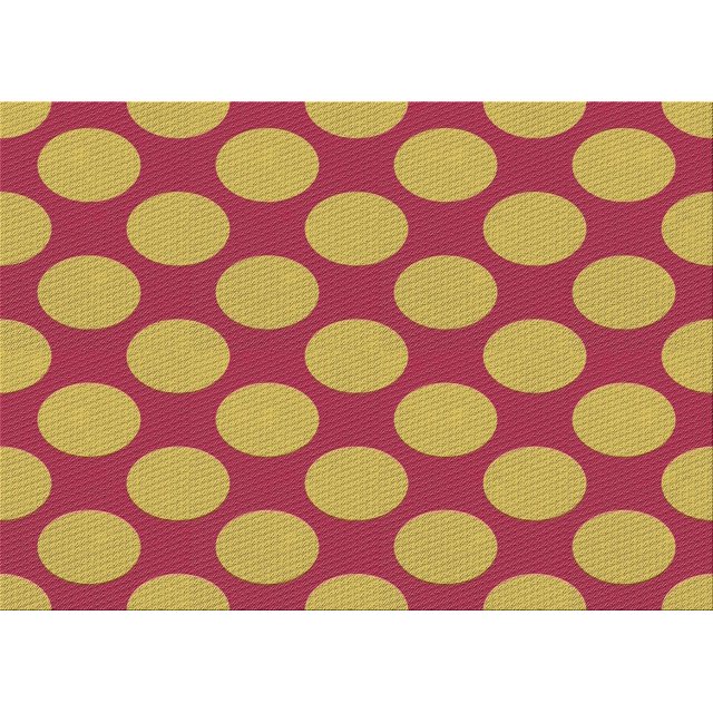 Ahgly Company Machine Washable Indoor Rectangle Transitional Crimson Red Area Rugs, 7' x 10'