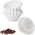 thumbnail image 1 of 1-2 Cup Small Coffee Filters,250 Count Basket Coffee Filter, Disposable White Paper Coffee Filters Compatible with Single Serve Coffee Maker and Coffee Pot, 1 of 6