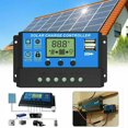 thumbnail image 1 of HAOAN Solar Panel Kit  200W 100A 12V/ 24V Battery Solar Charge Charger With Controller  High Effciency Power Station Caravan RV Boat Car Outdoor Camping Trailer Emergency, 1 of 9