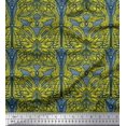 thumbnail image 1 of Soimoi Polyester Crepe Fabric Dot & Artistic Butterfly Print Sewing Fabric Yard 42 Inch Wide, 1 of 3