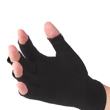 Gants contre l'Arthrite Gants de Compression Sans Doigts pour Hommes et Femmes Soulagement de la Douleur Articulaire Due à l'Arthrite