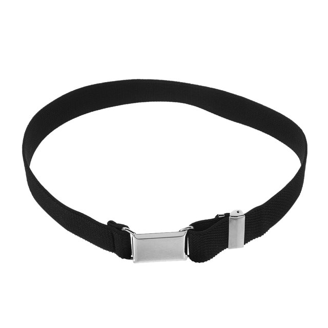 Shisuyan Elastic Belts For Kids Black Polyester 1Set 21.3X1.1X0.2In