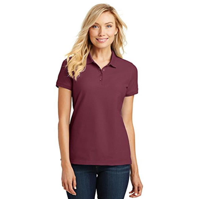 Port Authority ® Polo Piqué Classique de Base pour Femmes. L100 TP Bourgogne