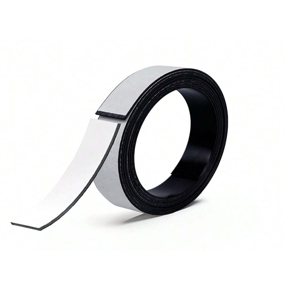 LNGOOR Magnetic Adhesive Tape With Soft Magnet  1m Length  1.27cm Width  1mm Thickness