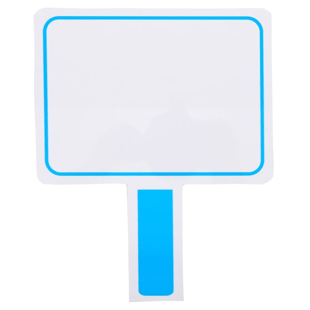 SKISUNO Dry Erase Board Dry Erase Paddle PVC Blue Classroom Tool 1Pack