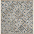 thumbnail image 1 of Safavieh Cape Cod Tapis en Jute Fait Main 8Square Naturel et Bleu, 1 of 5