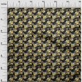 thumbnail image 3 of oneOone Popeline de Coton Sergé Tissu Noir Matière de Robe de Récolte Tissu Imprimé Tissu au Mètre 56 Pouces de Large, 3 of 4
