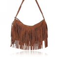 thumbnail image 1 of Sac Messager Rétro en Suède à Franges pour Femmes et Filles, Sac Hobo pour Dames, Sac à Bandoulière, Sac à Main Messager, 1 of 4