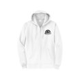 thumbnail image 1 of Gravity Outdoor Co. Zip-Up Hoodie - White - Black Logo - Large, 1 of 2