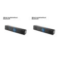 thumbnail image 4 of bedienty Haut-Parleur Sans Fil Compatible Bluetooth à Double Corne, Caisson de Basses, Haut-Parleur de Table, Barre de Son, Volume Élevé pour Portable PC 350T 2 Ensembles, 4 of 6