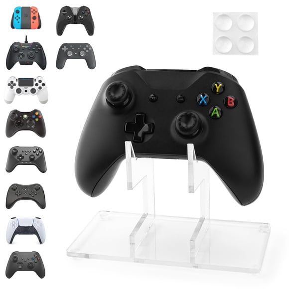 YIBEICO 1-Tier Game Controller Holder for Xbox Series X, Xbox, 360, Ps5, Ps4, Switch,Nintendo,Steam Controller, Desktop Computer Game Controller, Transparent Controller Display Stand (1-Tier)