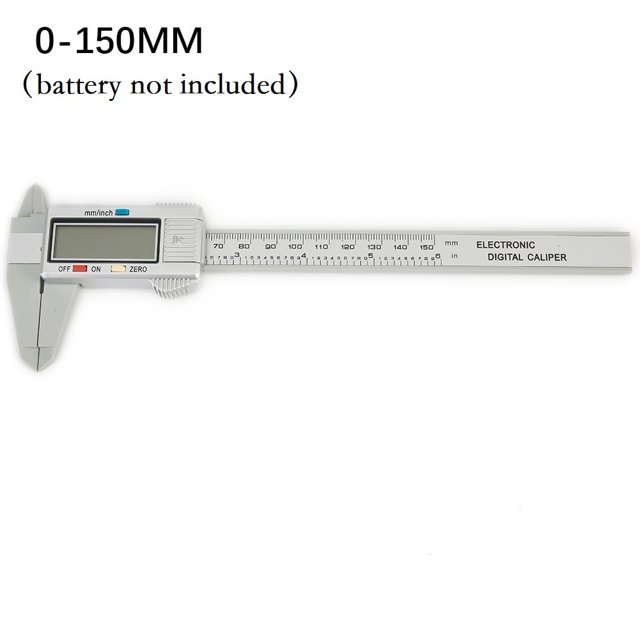MYG Numérique Vernier Étriers 150mm LCD Électronique Fibre de Carbone Mètre Règle de Mesure