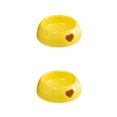 thumbnail image 4 of Dalazy Wear-resistant And Durable Plastic Dog Bowl For Long-lasting Bite Resistant yellow small size 2Set, 4 of 6