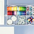 thumbnail image 2 of Bead Organizer Box Plastic Organizer Box with Dividers Beads Organizers and Storage Tackle Box Small Parts Organizer Bead Storage ( grid ), 2 of 6
