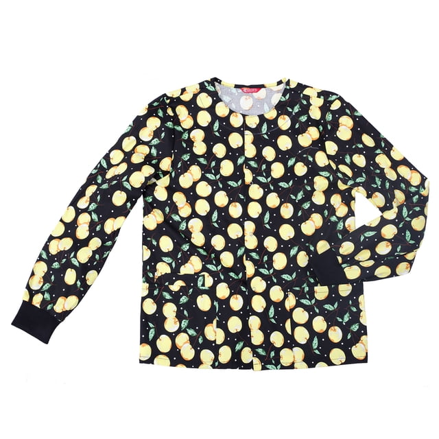 Womens Workwear Snap Front Warm-up Jacket