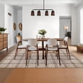 thumbnail image 4 of Washable Checkered 9x12 Living Room Rugs, Ultra Thin Non Slip Geometric Area Rug for Bedroom Dining Room, Low Pile Stain Resistant Farmhouse Throw Carpet for Home Office, Taupe, 4 of 8