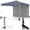 Grey, variant on Gymax 10 X 10 FT Pop up Canopy Tent w/ 1 Sidewall Wheeled Bag 8 Stakes & 4 Wind Ropes Blue