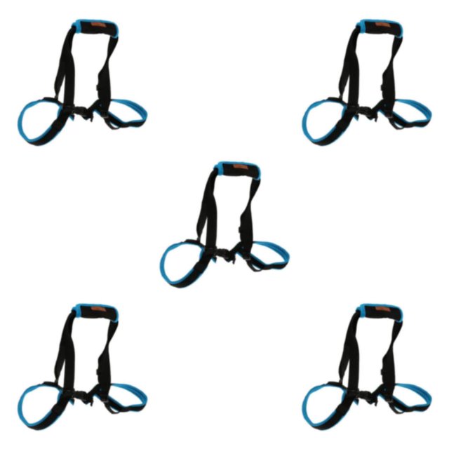 relayinert Dog Leg Auxiliary Belt Lift Harness Harness Aid Mobility Support Blue L 5Set