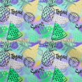 thumbnail image 1 of oneOone Cotton Poplin Sea Green Fabric Tropical Fruits Craft Projects Decor Fabric Printed By The Yard 42 Inch Wide, 1 of 4