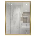 thumbnail image 4 of 18" X 24" Rectangle Wooden Wall Mirror, Gold Finish, 4 of 5