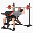 thumbnail image 1 of Soozier Banc de Musculation avec Support Incliné pour Entraînement Complet du Corps, 1 of 10
