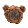 thumbnail image 2 of Cozy Bear Ears Pet Hat Headband Adjustable Knit Cap for Cats & Small Dogs, Costume Accessory, Stretchy Chin Strap, 2 of 9