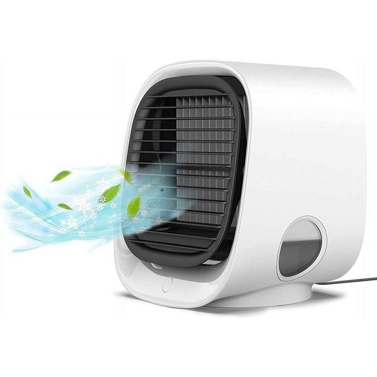 Jinsinto Portable Mini Air Conditioner, 3 in 1 Air Cooler Fan Air Conditioner 3 Speeds Personal Portable Air Conditioner Mini Quiet Air Conditioner for Home & Office