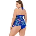 thumbnail image 3 of Tankini à Haut Évasé Tropical pour Femmes Grande Taille, Style Flamant Rose Hater, 3 of 6
