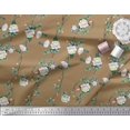 thumbnail image 2 of Soimoi Rayon Fabric Leaves & Peony Floral Decor Fabric Printed Yard 42 Inch Wide, 2 of 5