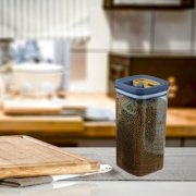 Wzzjkit Airtight Food Storage Containers, Buckle Sealed Cans for Grains and Miscellaneous Grains Kitchen Storage Food Grade Transparent Plastic Cans Snacks Dry Goods Tea Storage Cans