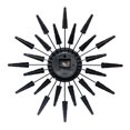 thumbnail image 2 of Infinity Instruments Sunburst Horloge Murale Satellite en Métal Mi-Siècle, Noyer, 2 of 5