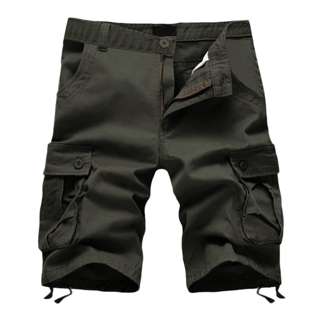 fartey Mens Plus Size Cargo Shorts Casual Multi Pockets 5 Inch Pants with Zipper Button Lightweight Fit Outdoors Half Trousers