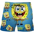 thumbnail image 1 of Bob L'éponge Short de Plage à Imprimé pour Hommes, 1 of 2