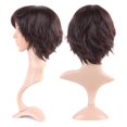 thumbnail image 2 of MesaSe Perruque Synthétique Longue Bouclée avec Frange Cheveux Courts Perruques Résistantes à la Chaleur Perruque Complète pour Femmes Blond Mèches, 2 of 4