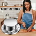thumbnail image 3 of Cooking UtensilsKitchen Timer Clock with Loud Alarm Mechanical Backup Stainless Steel Body for Precise Cooking Vessels# end start# s# Mechanical Kitchen Timer Designed for accurate countdown and, 3 of 7