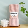 thumbnail image 4 of PRETXORVE Velvet Towels Thickened Striped Absorbent Towels Color Striped Face Towels, 4 of 4