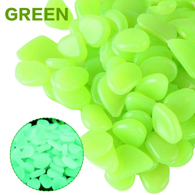Leutsin Glow in The Dark Pebbles Luminous Stones Rocks For Garden Aquariums Decoration
