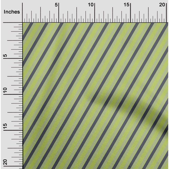 oneOone Polyester Lycra Fabric Diagonal Stripe Print Fabric By The Yard 56 Inches Wide